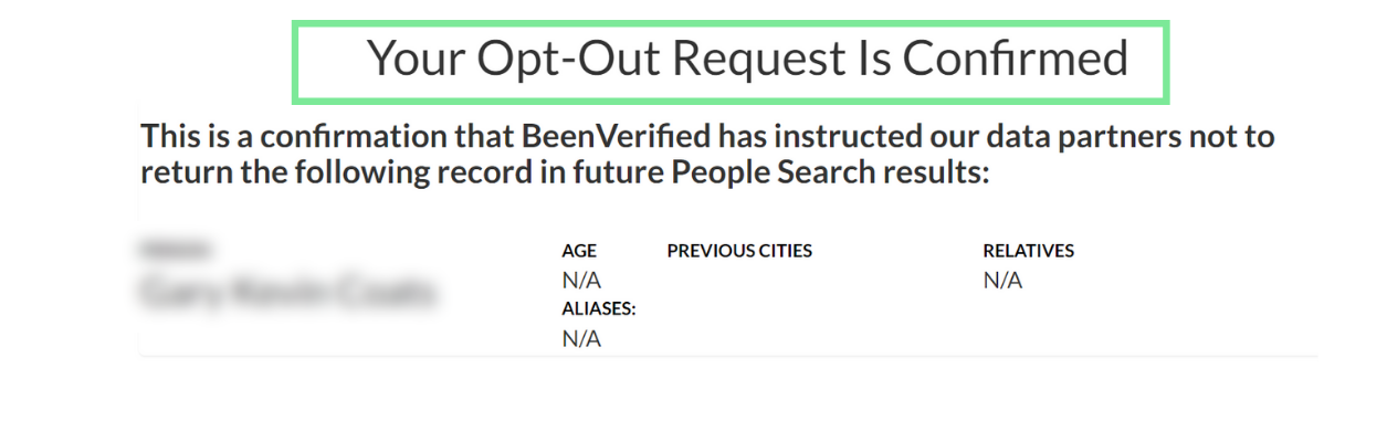 Been verified opt out (5)