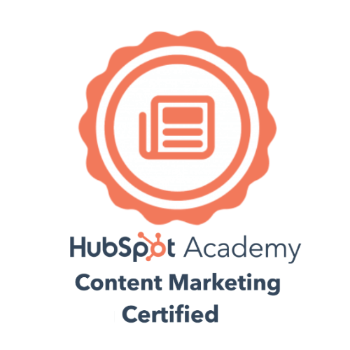 HubSpot content marketing certified