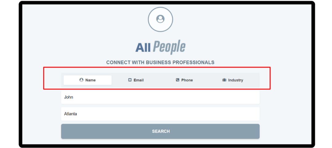 allpeople.com opt out step 1