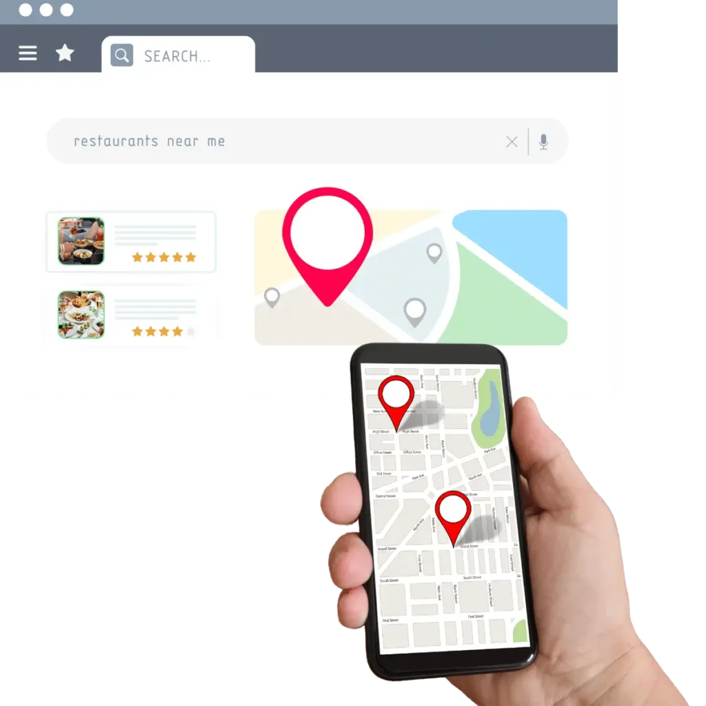 win near me search on Google Maps